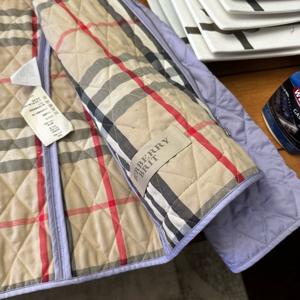 Purple Burberry jacket